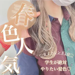 カラー 韓国スタイル🇰🇷 トレンドレイヤー🪡のヘアスタイル