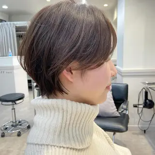ショート カラー 山下夕月 ショート🫧ボブのヘアスタイル