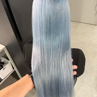ロング カラー 渋谷🎨ハイトーン× エクステ🎨レンのヘアスタイル