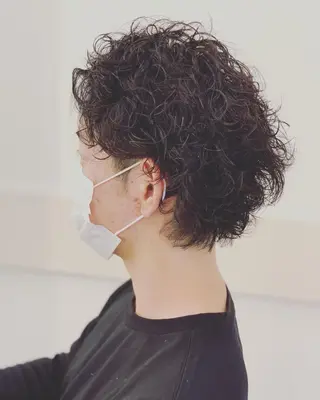 ショート パーマ メンズ トータルビューティー K:R鶴川のヘアスタイル