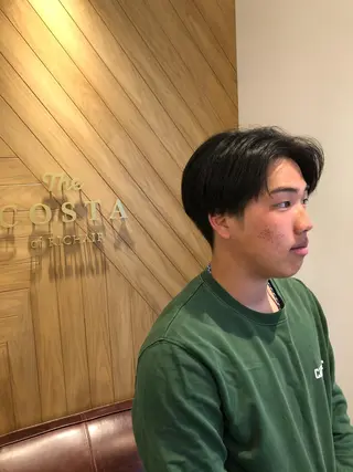 ショート メンズ 鈴村 大介のヘアスタイル