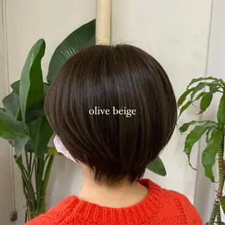 ショート 透明感カラー 【問屋町】moe🪿のヘアスタイル