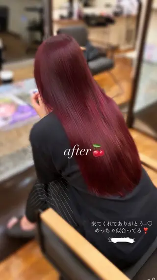 ロング yui/色気カラー /コテ巻き風パーマのヘアスタイル