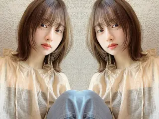 ミディアム カラー ショート/ボブ 岡田洸太のヘアスタイル