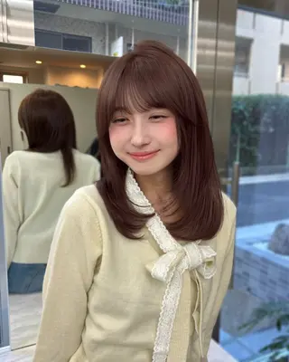 ミディアム 𝗆𝗂𝗒𝗎 🐈⬛🎀のヘアスタイル