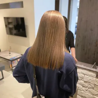 ロング カラー noa hair design 町田店所属・miyu♡̷̷ 韓国ヘア/顔まわりのヘアスタイル