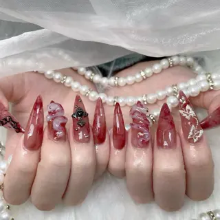 ネイル MoMoA Nail ネイル長さ出し専門店のネイルデザイン