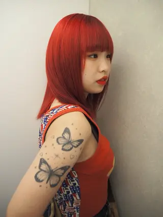 ミディアム カラー ハイトーンカラー 🌙Mina🌙のヘアスタイル