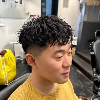 ショート メンズ ツイスパ/メンズ パーマ/歩夢のヘアスタイル