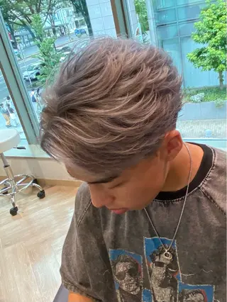 メンズ メンズ特化/フェザー /パーマ/伊勢元のヘアスタイル