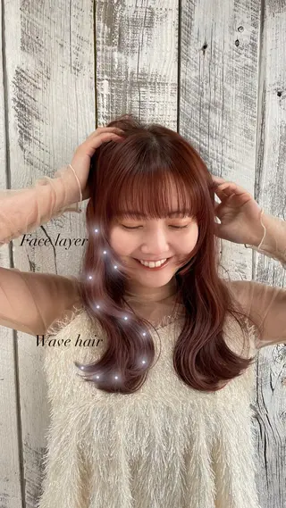 ミディアム ♥️透明感×抜け感 ベージュ/佑珠♥️のヘアスタイル