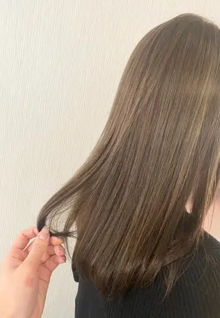 ロング カラー 福薗 ななのヘアスタイル