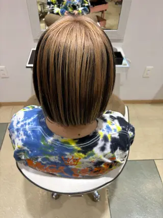 ミディアム カラー 透明感カラー/ くびれヘア/ユウユのヘアスタイル