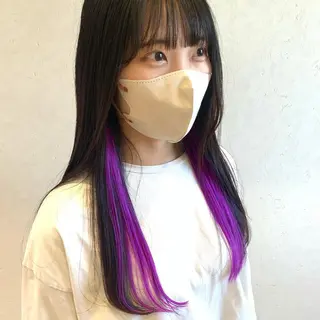 ロング カラー ayumi🌈 インナーカラー🌈のヘアスタイル