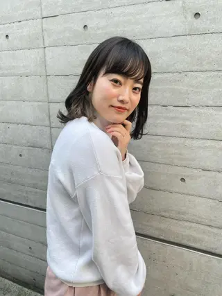 ミディアム カラー ツヤ美髪💐 髪質改善/高山愛来のヘアスタイル