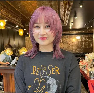 セミロング カラー HAIR MAKE  miel所属・🫧透明感カラー🫧 SHINSEIのヘアスタイル