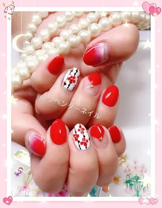 ネイル ラベンダー💖日暮里 ルル💖ネイルのネイルデザイン