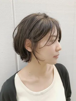 ショート パーマ ノグチ ユウキ/ボブのヘアスタイル