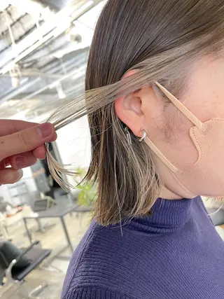 ミディアム カラー 川本 裕🌿のヘアスタイル