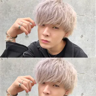 カラー メンズ BABY 艶髪暗髪ヘア💖達人のヘアスタイル