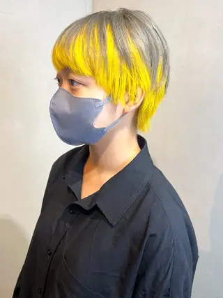 ショート カラー Aya/四条烏丸/ インナーカラーのヘアスタイル