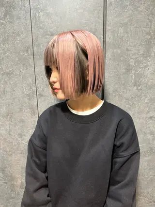 ミディアム カラー ワンホンヘア ケラチン/Kaitoのヘアスタイル