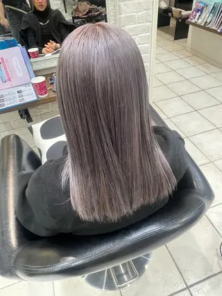 セミロング カラー 🩵RIKO🩵 透明感カラー🫧のヘアスタイル