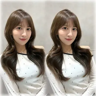 ロング カラー 銀座/オリーブ/ 透明感カラー✨りくのヘアスタイル