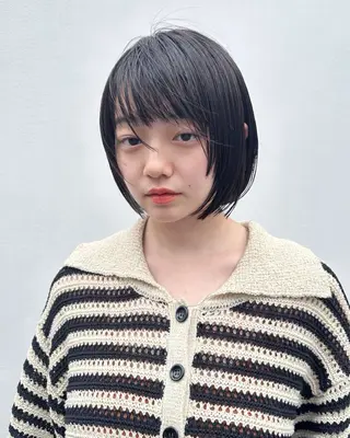 ショート カラー ボブ/ショート 吉田竣のヘアスタイル