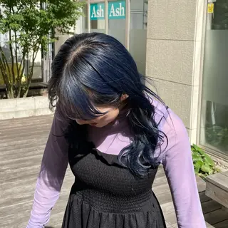 セミロング カラー メンズ 🦋髪質改善 今宮梨沙🦋のヘアスタイル