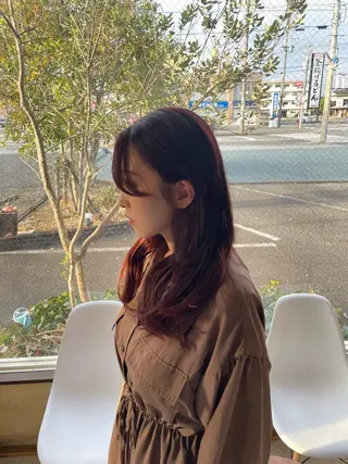 セミロング カラー 橋村 碧人のヘアスタイル
