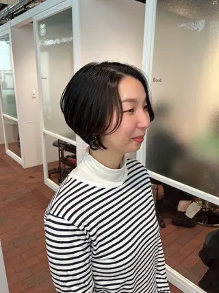 ショート マンツーマン 縮毛矯正/マユコのヘアスタイル