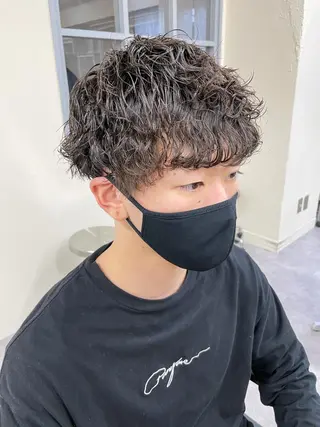 ショート パーマ メンズ メンズパーマ メンズ特化ryoのヘアスタイル