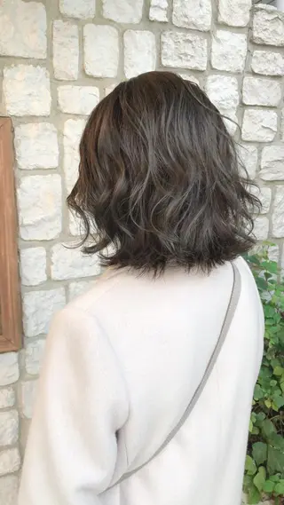 ミディアム カラー ヘアアレンジ 髪質改善/透明感 OAK兵庫のヘアスタイル
