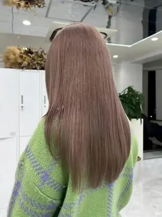 ロング カラー 女性専用サロン梅田 髪質改善カラーakiのヘアスタイル