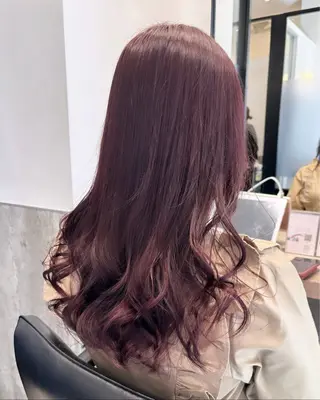 セミロング カラー 💗ガーリーヘア🎀 saki💗のヘアスタイル
