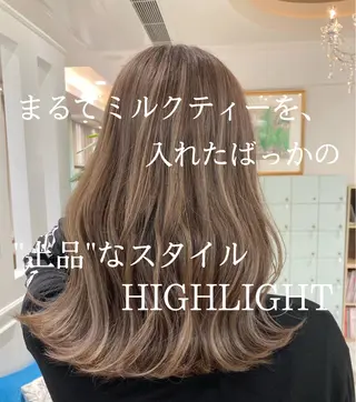 セミロング カラー ヘアアレンジ Zina渋谷エリア マネージャShionのヘアスタイル