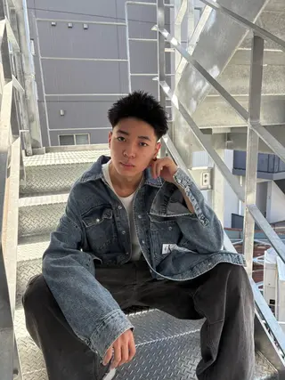 ショート メンズ 王道センターパート /GOUのヘアスタイル