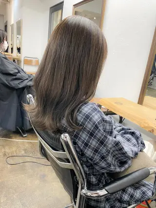 セミロング カラー メンズパーマ メンズ特化ryoのヘアスタイル