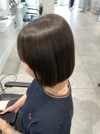 ミディアム カラー パーマ 表参道/ハイライト バレイヤージュのヘアスタイル