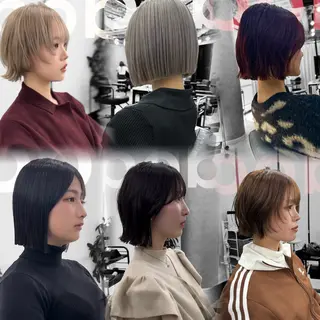 ショート 最高峰ボブ/ 切りっぱなし/田野のヘアスタイル