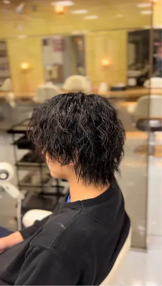 ショート パーマ メンズ 🔮メンズ縮毛矯正 毛流れパーマ💎竹永のヘアスタイル