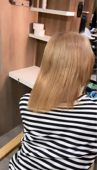 ミディアム カラー ユアーズヘアーセカンド所属・広島No.1美髪矯正 髪質改善/河村総一郎のヘアスタイル