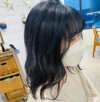 ロング カラー すげさやか ✨メンズカットパーマのヘアスタイル