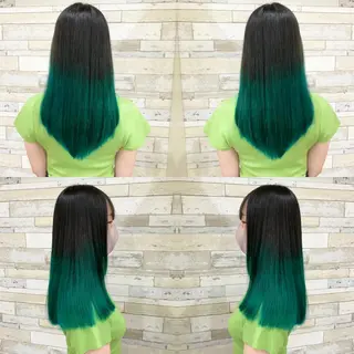 セミロング カラー "PEPPU "所属・🌈推し色派手髪 ハイトーンShinのヘアスタイル