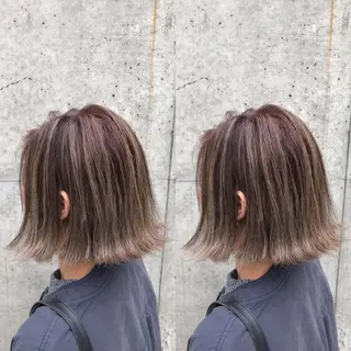 ショート カラー ヘアアレンジ メンズ キッズ 💟Chloe原宿店 🩶ハイトーンのヘアスタイル