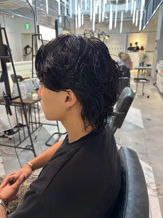 ミディアム パーマ メンズ men's/perm colorDaijuのヘアスタイル