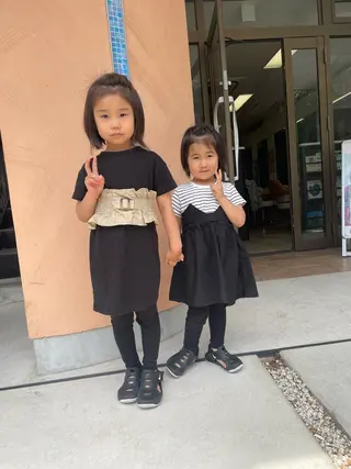 ショート キッズ 徳留 もも花のヘアスタイル