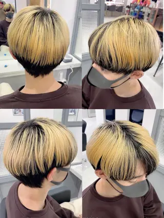 ショート カラー パーマ ヘアアレンジ メンズ 🔥メンズパーマ特 化🔥渡辺一翔🔥のヘアスタイル