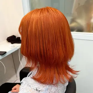 ミディアム カラー ブリーチカラー 🩵MIZUKIのヘアスタイル